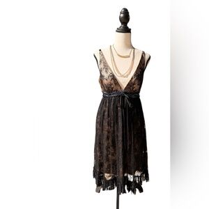Marc Bouwer Glamiti Black Lace Dress